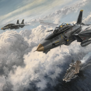 F/A-18 nad lotniskowcem